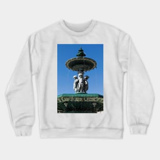 The Fountain Top At Rossio Square © Crewneck Sweatshirt